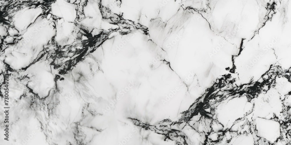 Poster Black and white marble wallpaper with a stylish pattern. Perfect for adding a sophisticated touch to any space