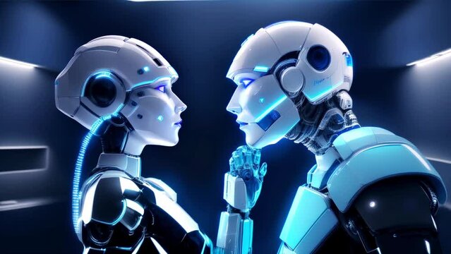 robot romantic couple