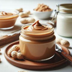 jar of peanut chocolate butter
