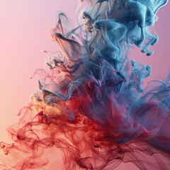 Colorful gradient peach fuzz smoke background