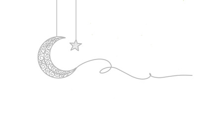 Ied al fitr, ied mubarrak. Ramadhan kareem icon. Ramadhan kareem icon in line art. Ramadhan kareem icon for background.