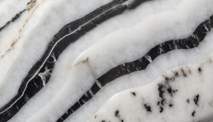 Obraz premium Oryginalna tekstura z kamienia naturalnego howlit, biało czarna, dekoracja płytka generative ai