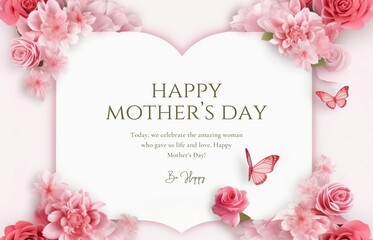 Happy Mother's day event poster background 