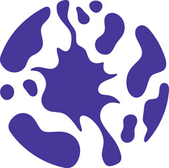 Fluid pattern illustration. Liquify abstract hand drawing design element
