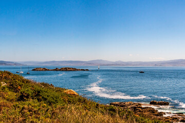Paisaje en las Islas Cíes, Galicia.