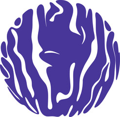Fluid pattern illustration. Liquify abstract hand drawing design element