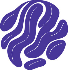 Fluid pattern illustration. Liquify abstract hand drawing design element