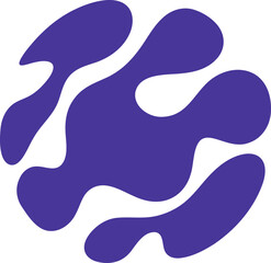 Fluid pattern illustration. Liquify abstract hand drawing design element