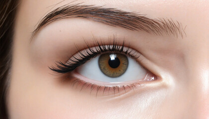 Obraz premium wonderful female eye with iris - close up