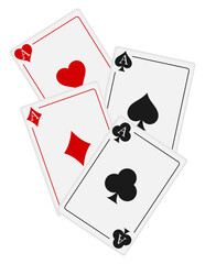 casino cards ace stock vector illustration