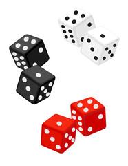 casino dice stock vector illustration