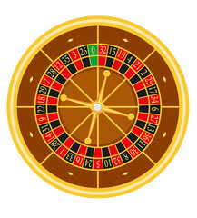 Obraz premium casino roulette stock vector illustration