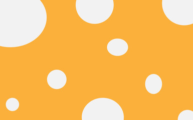 orange background with white circles