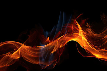 Majestic Dancing Flames Background