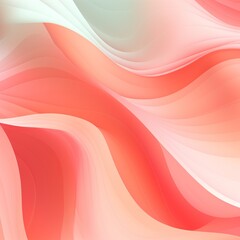 coral gradient soft pastel silk wavy elegant luxury flat lay pattern vector illustration