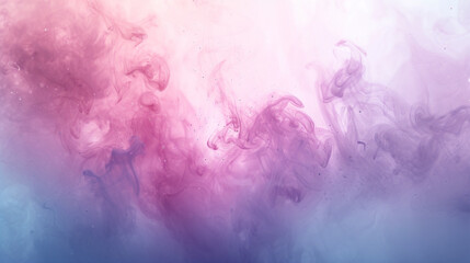 Pastel smoke on light color abstract watercolor background. 