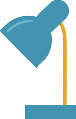 Stationery. Flat style table lamp.