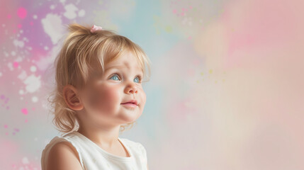 Obraz na płótnie Canvas Portrait of a little child