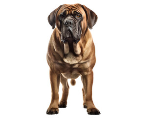 Obraz premium Powerful Mastiff, isolated on a transparent or white background