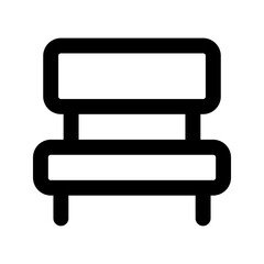 bench line icon