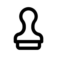 stamp line icon