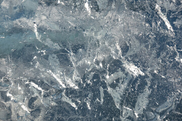 Texture of Pure Transparent Frozen Ice
