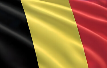Belgian Flag - obrazy, fototapety, plakaty