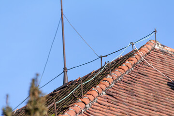 historischer Blitzableiter