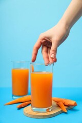 Concept Healthy Nutrition Diet With Carrot Juice 2