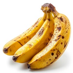 A yellow banana isolated on white background
