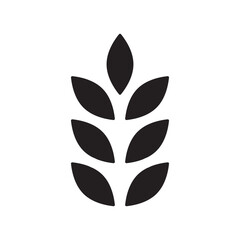 wheat gluten icon isolated on white background