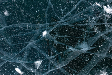 Texture of Cracked Ice Pieces