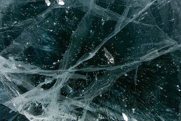 Texture of Cracked Ice Pieces