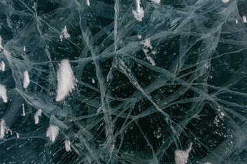 Texture of Cracked Ice Pieces