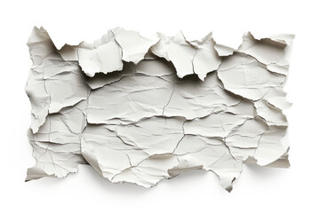 with distressed brush strokes mimicking the texture of crumpled paper, adding a tactile and textured look.