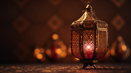 Ramadan Kareem greeting photo of beautiful Arabic lantern