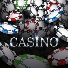 poker chips background