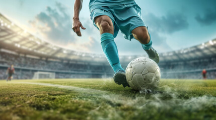 soccer player in action