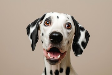 Stunning Studio Photography Of A Surprised Dalmatian Dog