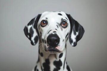 Capturing A Startled Dalmatian's Expression In A Studio Pet Photography Concept