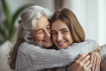 Heartwarming Display Of Intergenerational Love As Daughter Cherishes Elderly Mother In Their Home