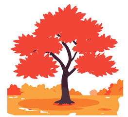 autumn tree illustration