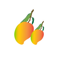 mango , green and orange mango , 