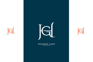 GH, HG, G, H, Abstract Letters Logo Monogram