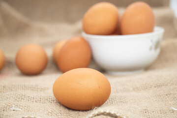 Eggs, Group of chicken eggs, Hen / chicken eggs.