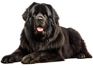 Robust Newfoundland, isolated on a transparent or white background