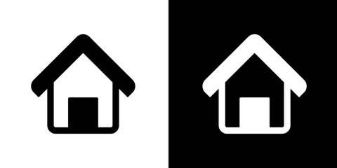 Home icon. Geographical circumstances. Location of the house. Draw lines. Home image.