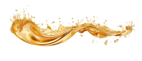 yellow oil splash