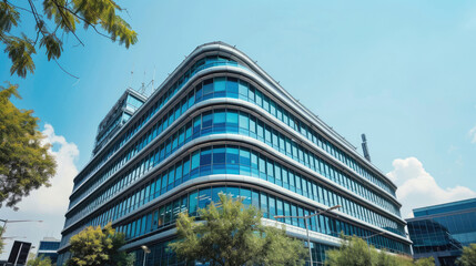 modern office building in the city,TechScape Tower: Where Innovation Meets Infrastructure