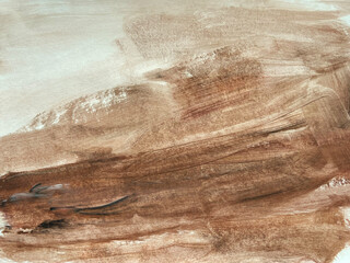 Brown modern background. Abstract art painting.